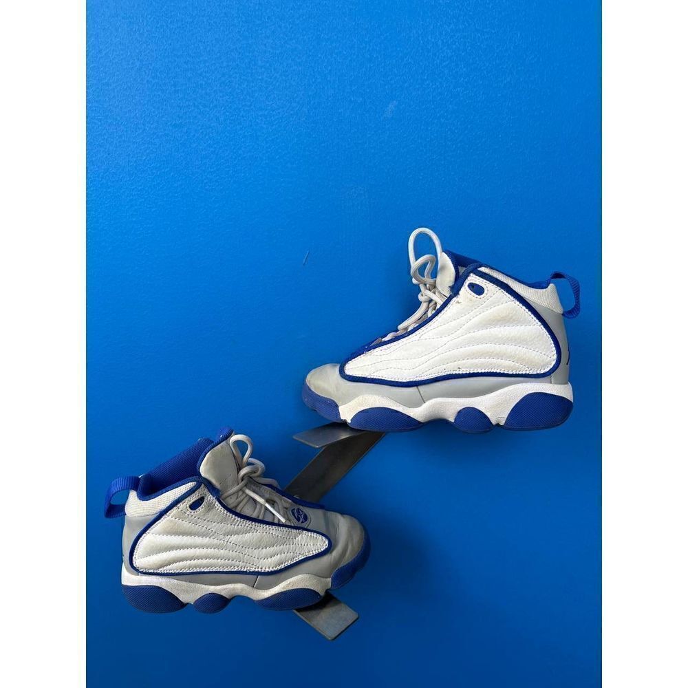 Jordan Pro Strong  Sneakers White/Racer Blue/Grey DC7909 104 Size 11c 